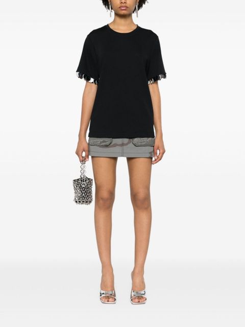 Rabanne sequin-detail T-shirt - Black - zdjęcie produktu nr 2