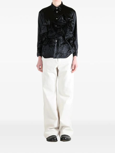 Comme Des Garçons ruffled shirt - Black - zdjęcie produktu nr 2