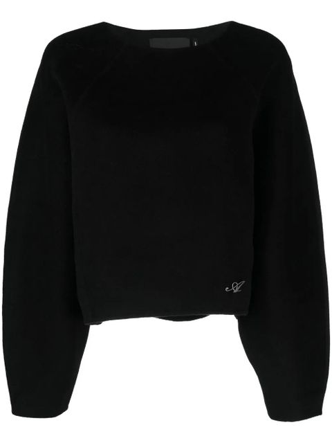 Axel Arigato logo-embroidered jumper - Black - zdjęcie produktu nr 1
