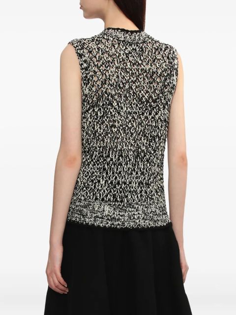 3.1 Phillip Lim open-knit sleeveless vest - Black