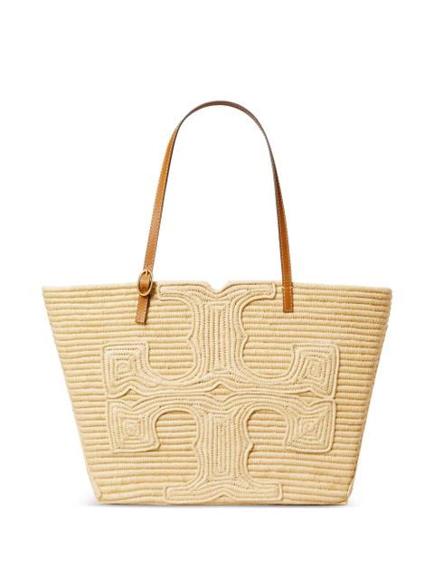 Tory Burch Ella structured straw tote bag - Neutrals - zdjęcie produktu nr 1