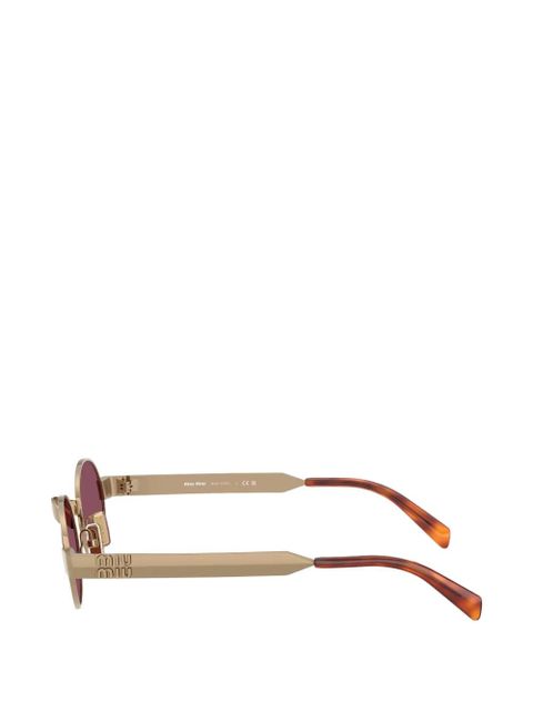 Miu Miu Eyewear oval-frame sunglasses - Gold