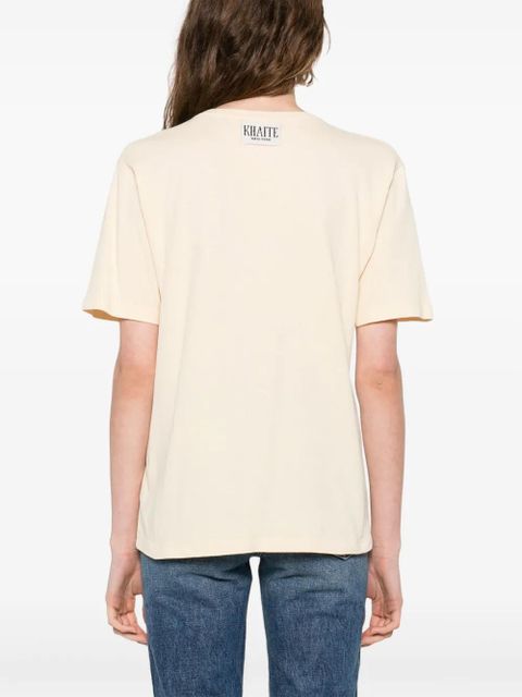 KHAITE cotton T-shirt - Yellow