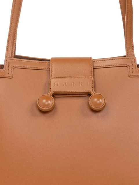 Marni leather shoulder bag - Brown