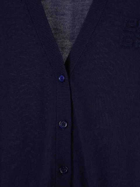 Givenchy V-neck button-up cardigan - Blue