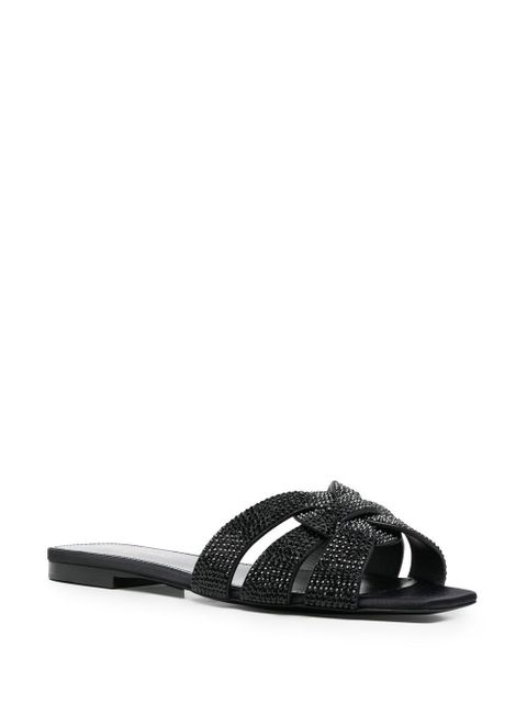 Saint Laurent Tribute flat sandals - Black