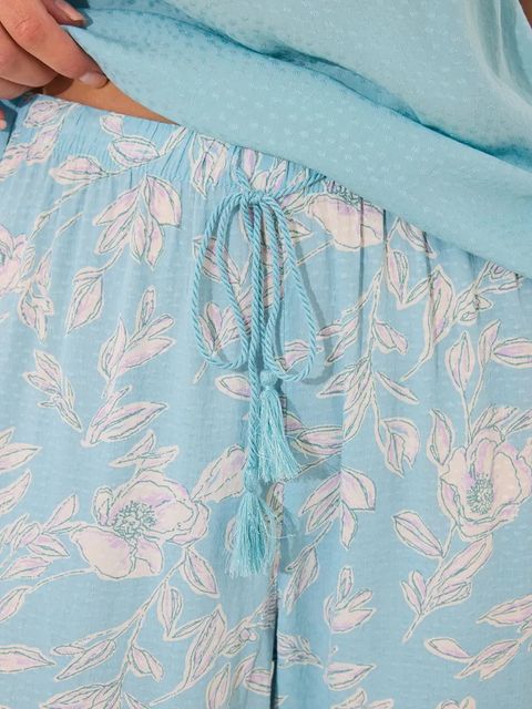 women'secret piżama damska kolor turkusowy 3592395