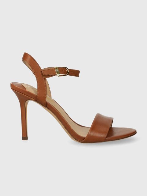 Lauren Ralph Lauren sandały skórzane Gwen kolor brązowy 802940588002 - zdjęcie produktu nr 1