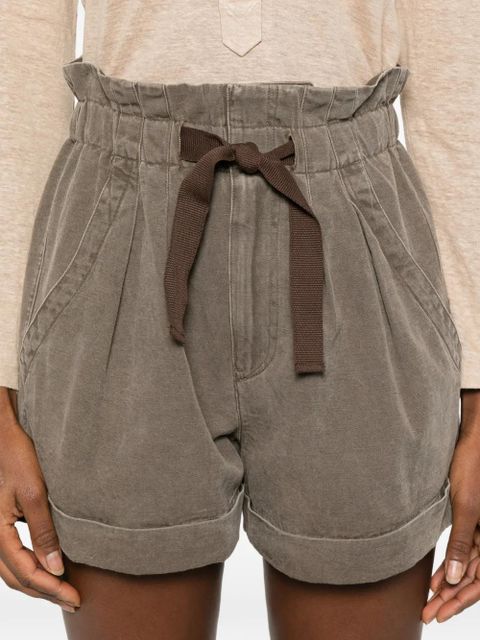 MARANT ÉTOILE Nirma drawstring pleated shorts - Brown