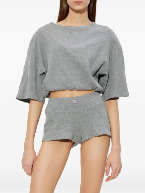 MISBHV knitted cropped T-shirt - Grey