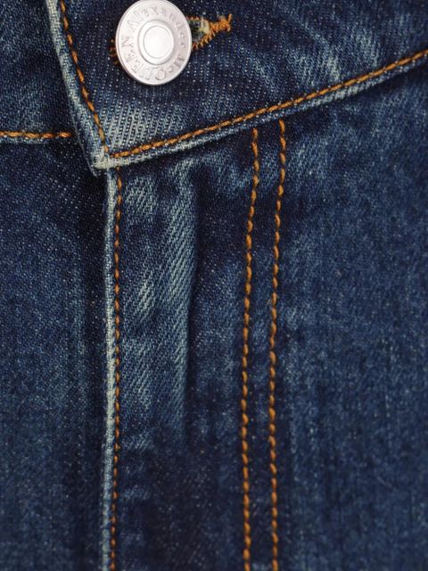 Alexander McQueen straigh-leg mid-rise jeans - Blue