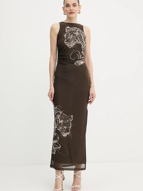 Guess sukienka PENELOPE kolor zielony maxi dopasowana W5YK19 KCZC2 - zdjęcie produktu nr 2