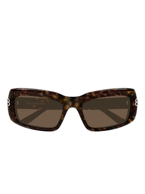 Balenciaga Eyewear BB havana rectangle sunglasses - Brown - zdjęcie produktu nr 1