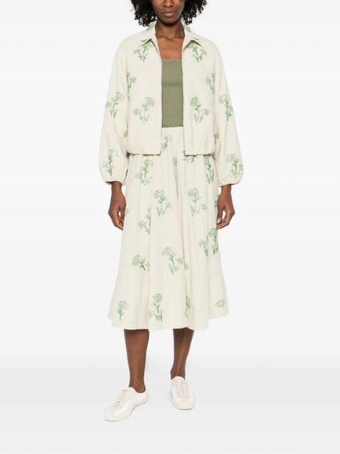 Maje floral zip jacket - Neutrals - zdjęcie produktu nr 2