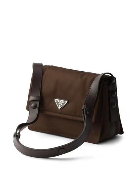Prada small Traveller padded shoulder bag - Brown