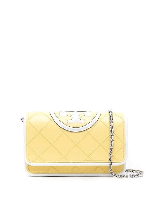 Tory Burch quilted leather crossbody bag - Yellow - zdjęcie produktu nr 1