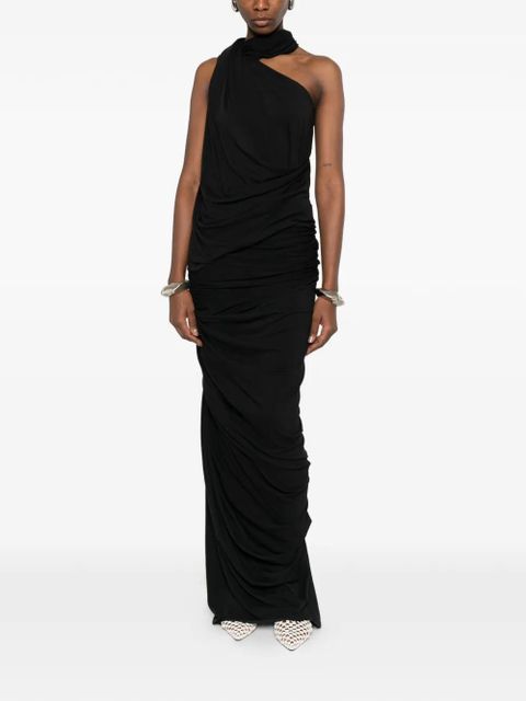 ENTIRE STUDIOS Dia draped-detail maxi skirt - Black - zdjęcie produktu nr 2