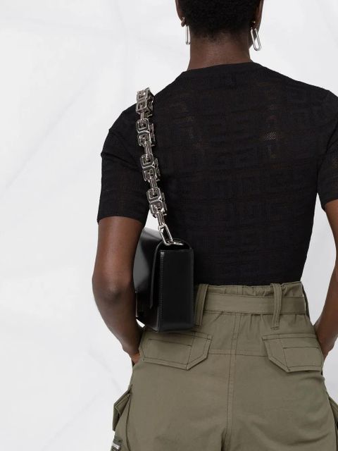 Givenchy 4G velour T-shirt - Black