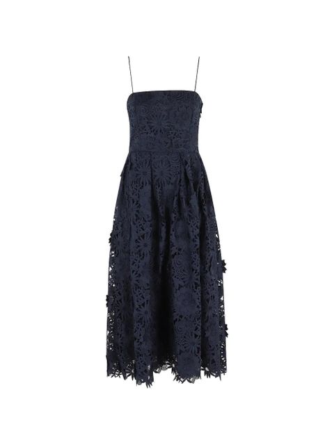 ROTATE BIRGER CHRISTENSEN 3d Lace Flared floral lace dress - Blue - zdjęcie produktu nr 1