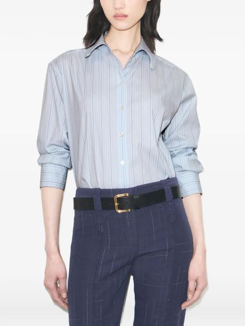 Tory Burch striped cotton shirt - Blue