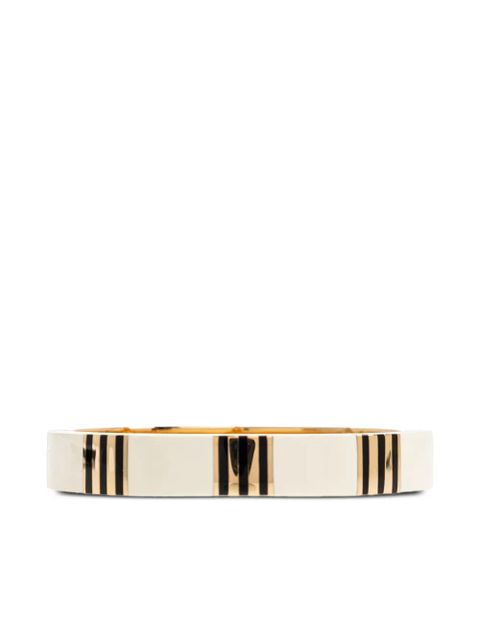 Tory Burch T STRIPE BANGLE bracelet - White - zdjęcie produktu nr 1