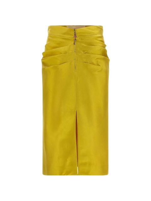 Valentino Garavani pleated midi skirt - Yellow - zdjęcie produktu nr 1