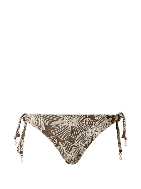 TWINSET jacquard bikini bottoms - Brown - zdjęcie produktu nr 1