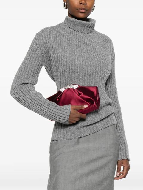 Giuseppe Zanotti crystal-embellished clutch bag - Neutrals - zdjęcie produktu nr 2