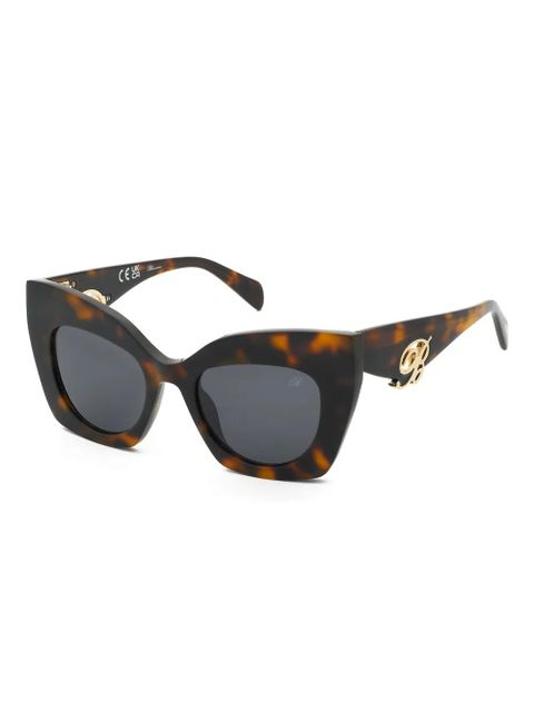 Blumarine butterfly-frame sunglasses - Brown - zdjęcie produktu nr 2