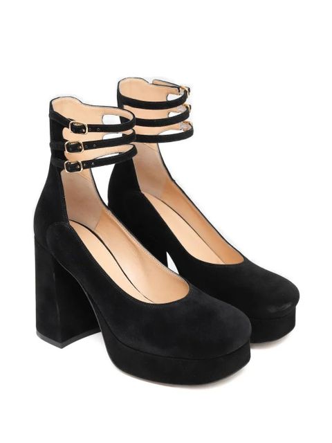 Chloé triple-buckle platform pumps - Black - zdjęcie produktu nr 2