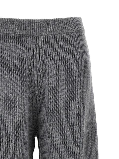 Sportmax ribbed straight trousers - Grey