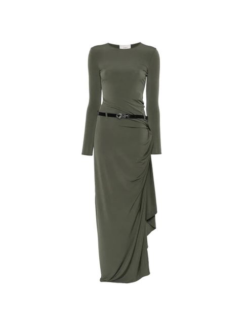 Coperni long-sleeve draped maxi dress - Green - zdjęcie produktu nr 1