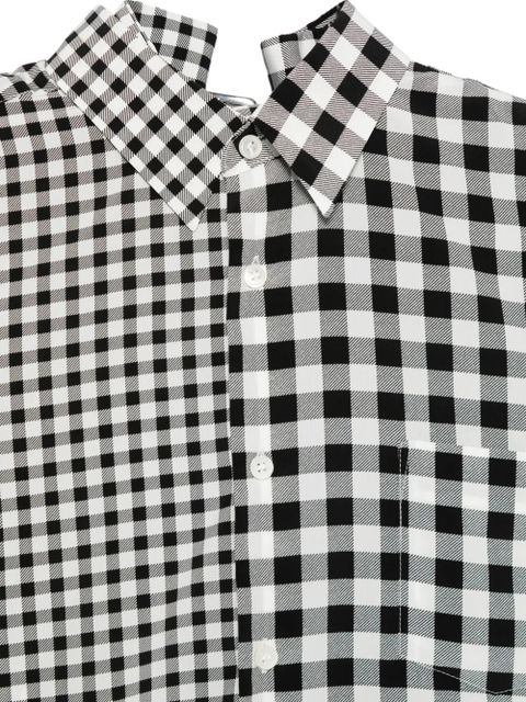 Comme Des Garçons gingham shirt - Black