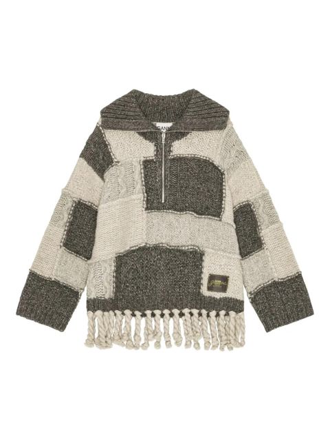 GANNI panelled sweater - Grey - zdjęcie produktu nr 1