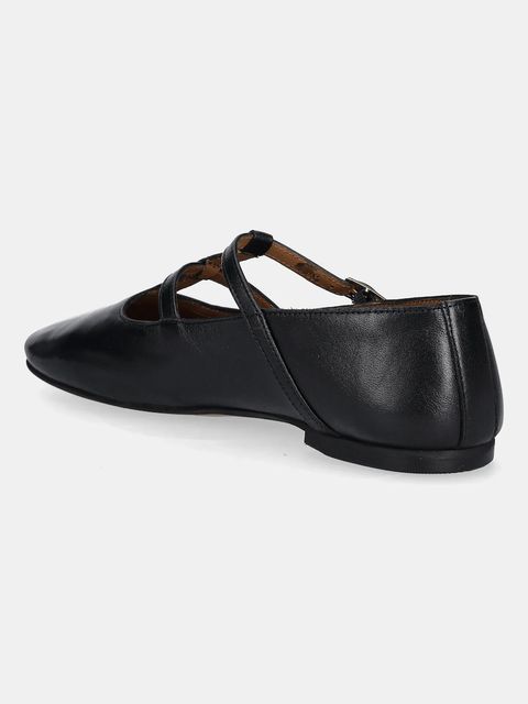 Tommy Hilfiger baleriny skórzane SMOOTH LEATHER T-BAR BALLERINA kolor czarny FW0FW09153 - zdjęcie produktu nr 2