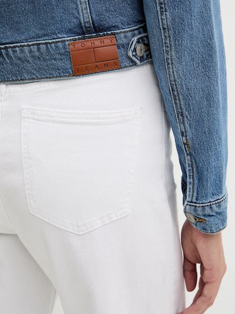 Tommy Jeans kurtka jeansowa kolor niebieski przejściowa DW0DW22489