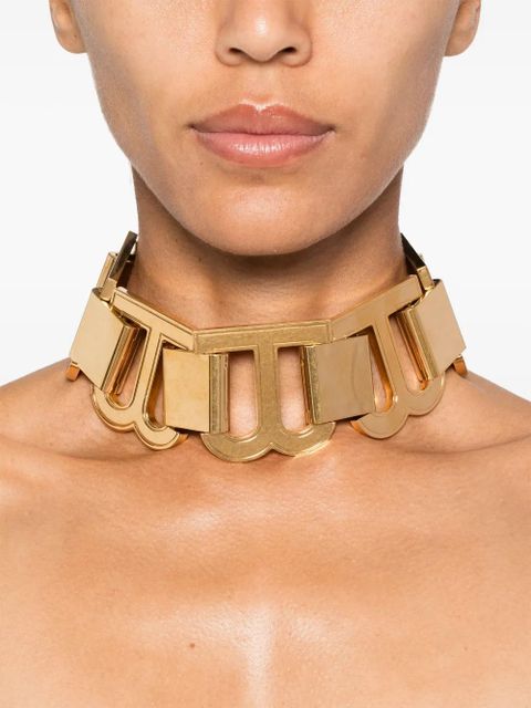 Balenciaga Hourglass XL choker necklace - Gold