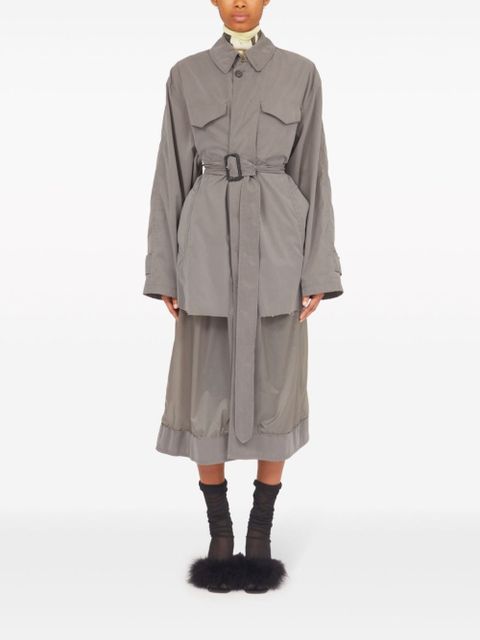 Maison Margiela Décortiqué reversible trench coat - Grey