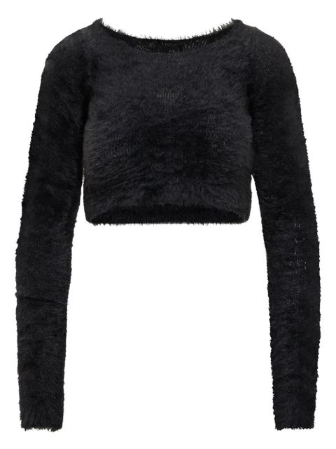 AMBUSH long-sleeve cropped sweater - Black - zdjęcie produktu nr 1