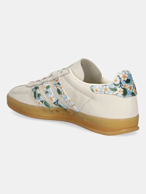 adidas Originals sneakersy nubukowe dziecięce Gazelle Indoor damskie kolor beżowy JR3601