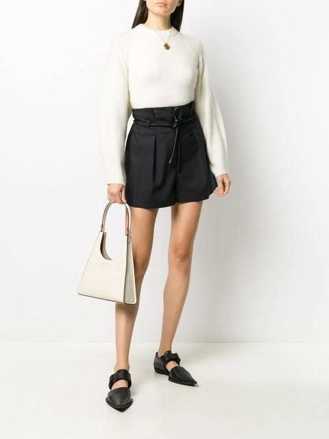 3.1 Phillip Lim paperbag-waist mini shorts - Black - zdjęcie produktu nr 2