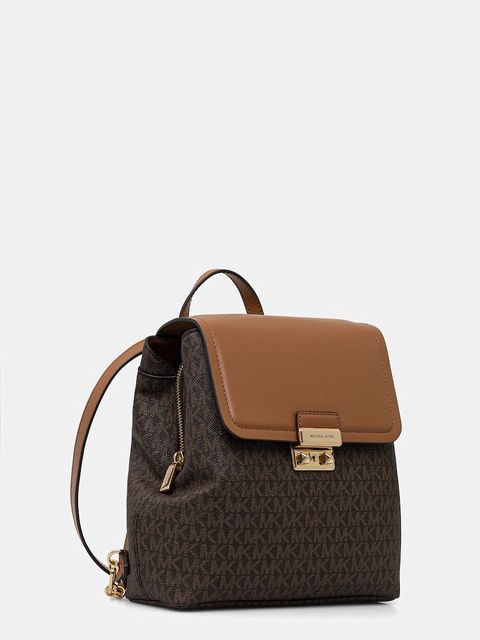 MICHAEL Michael Kors plecak damski kolor brązowy mały wzorzysty 30F5G2RB1B