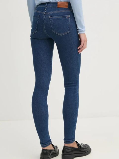 Tommy Hilfiger jeansy damskie kolor granatowy WW0WW43727