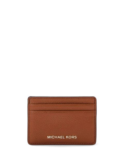 Michael Kors grained-leather card holder - Brown - zdjęcie produktu nr 1