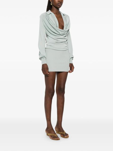 Aya Muse Vida cowl-neck dress - Green