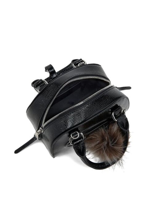 Diesel logo-embossed tote bag - Black