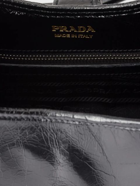 Prada medium leather shoulder bag - Black