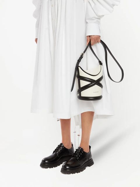 Alexander McQueen The Curve bucket bag - Neutrals