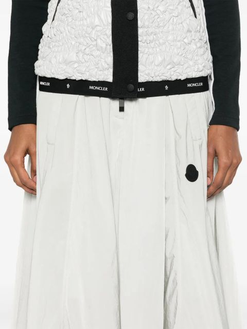 Moncler A-line midi skirt - Grey