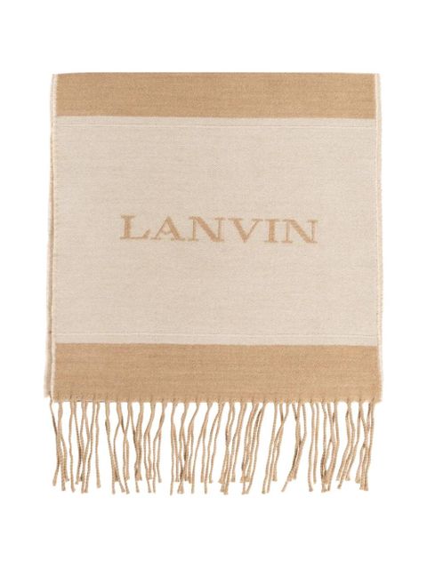 Lanvin fringed scarf - Neutrals - zdjęcie produktu nr 1